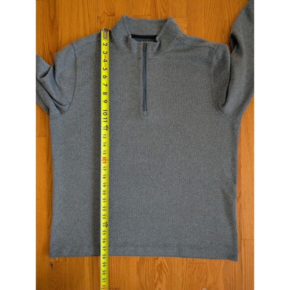 Rhone Commuter 1/4 Zip Mens XL Grey Pullover Preppy Sweater Comfort Tech - Picture 8 of 9